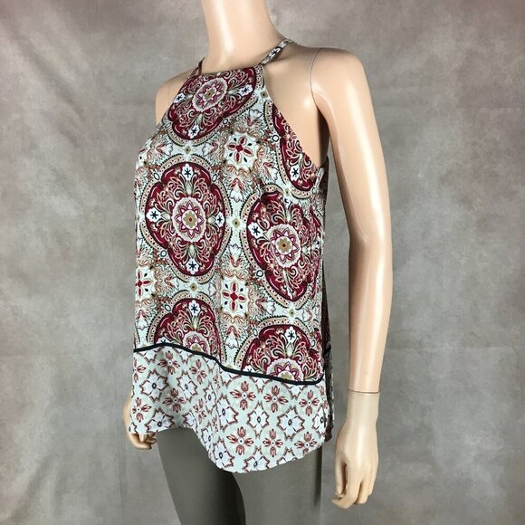 INC 'Aquatic Paisley' Printed Halter Top NWT 8 Petite - Picture 10 of 12